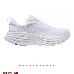 Womens Hoka Bondi 8 all white size 9.5